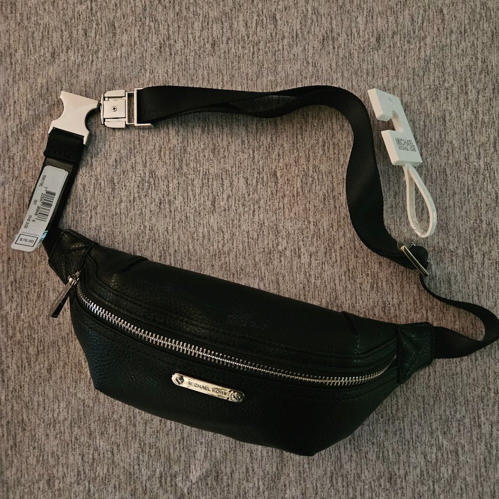 NWT Michael Kors fanny pack purse leather